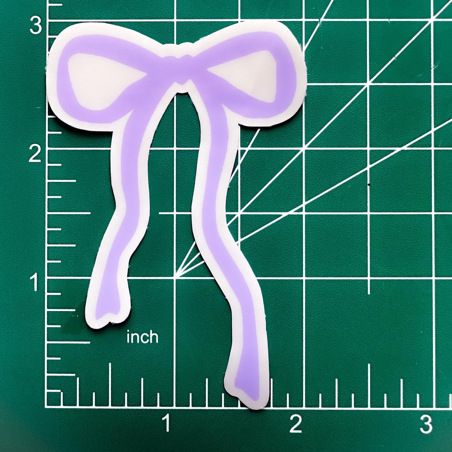 Purple Bow Coquette Vinyl Sticker | Waterproof | Water bottle sticker