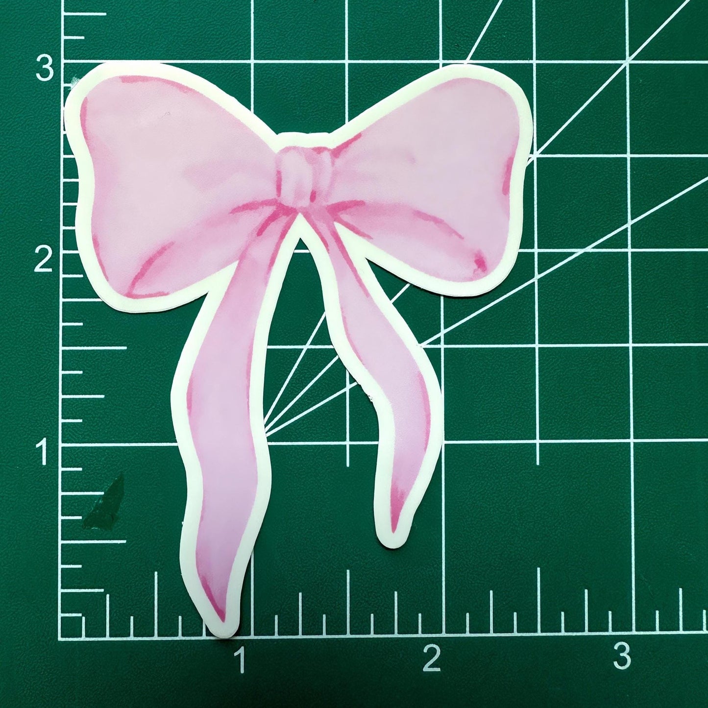 Pink Bow Coquette Vinyl Sticker | Waterproof | Water bottle sticker