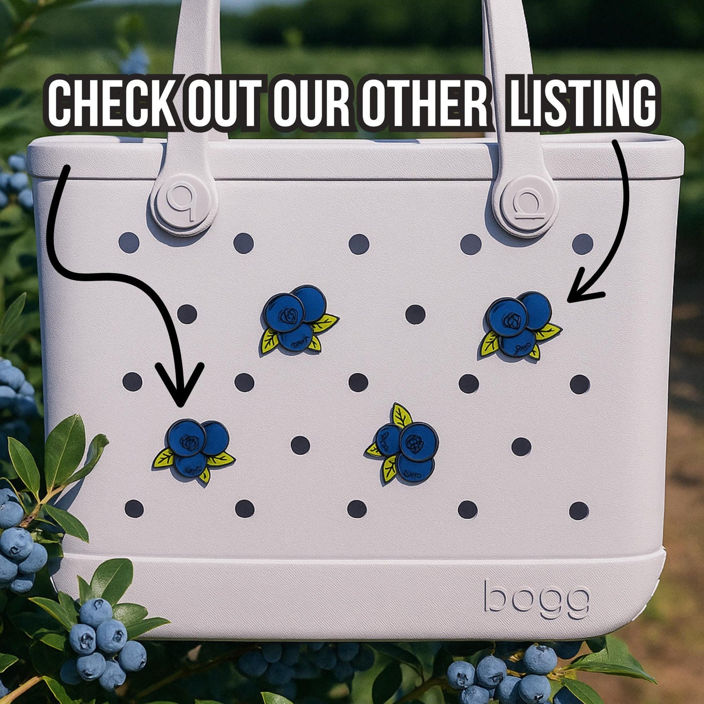 3D Printed Strawberry Bogg Bag Charm: Hard Plastic Decor