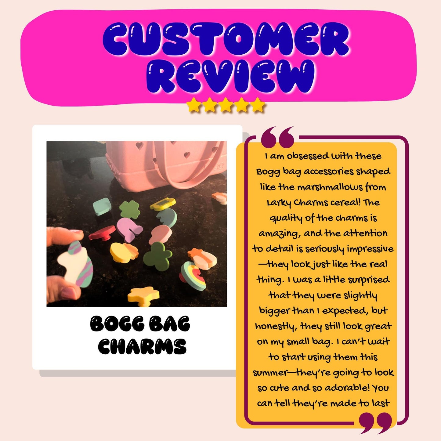 Lucky Charm Bogg Bag Accessories: 3D Printed Shoe Charms