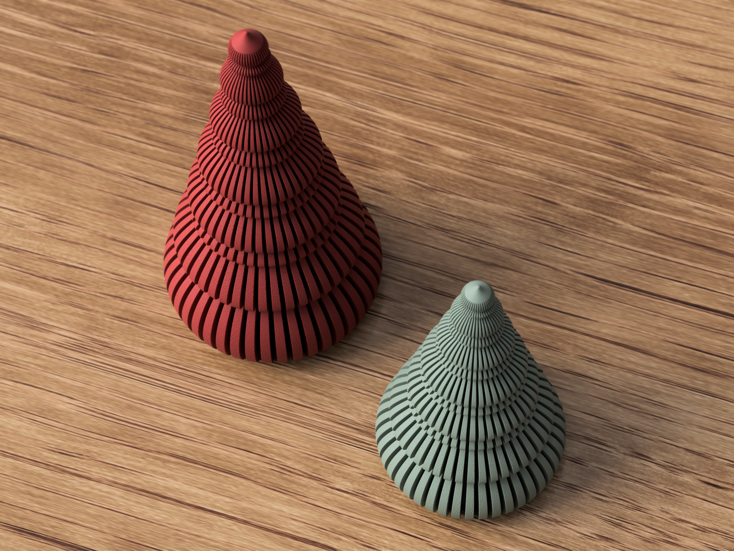 Modern Nordic Japandi Christmas Tree Décor | Minimal Spiral Tealight Tree