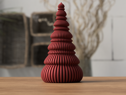 Modern Nordic Japandi Christmas Tree Décor | Minimal Spiral Tealight Tree