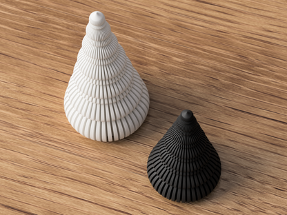 Modern Nordic Japandi Christmas Tree Décor | Minimal Spiral Tealight Tree