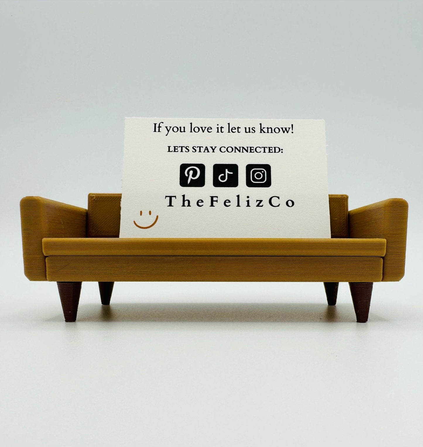 Mini Sofa Business Card Holder, Modern Desk Organizer, Office Desk Decor, Small Gift