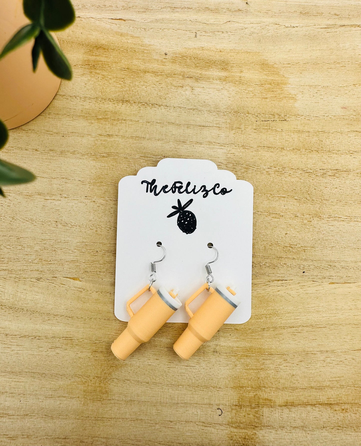 Miniature Stanley Tumbler Earrings | 3D Printed