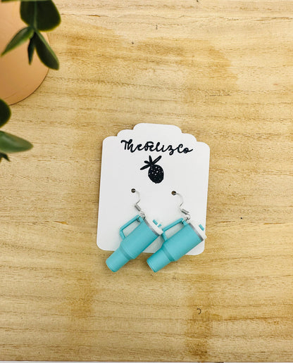 Miniature Stanley Tumbler Earrings | 3D Printed