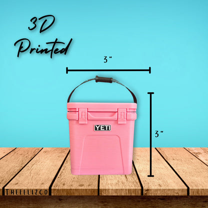 Mini Cooler Roadie, Hard Plastic Desk Decor, Tiny Cooler Gift, Collectible Accessory