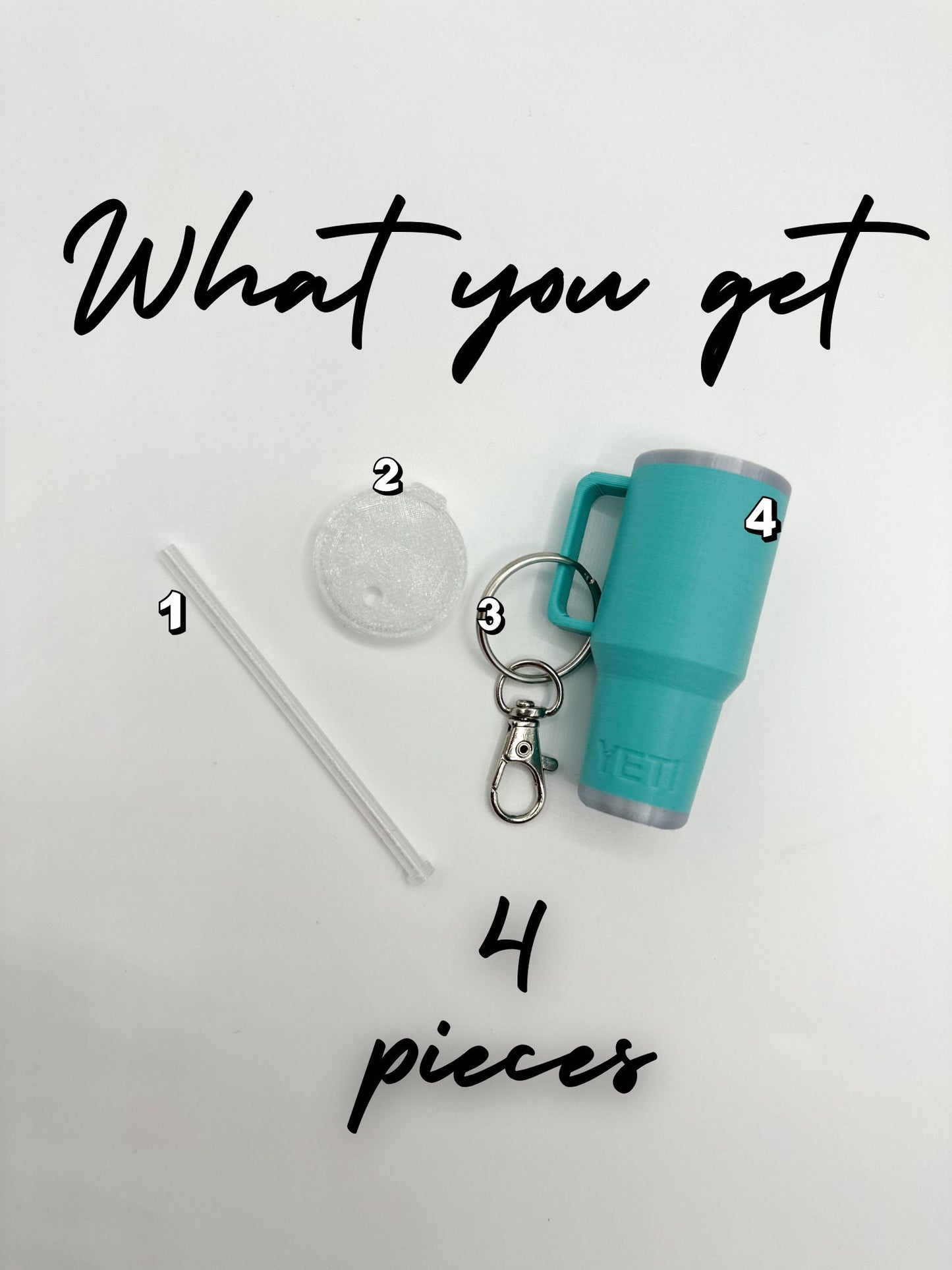 YETI Rambler Handle Tumbler Keychain | 3D Printed