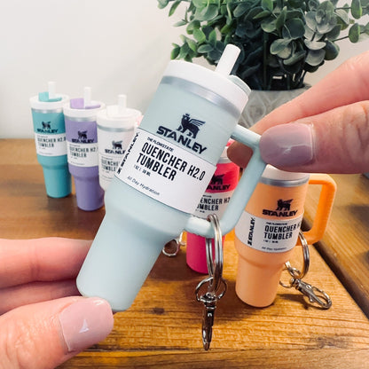 Mini Tumbler Keychain Chapstick Holder, Lip Balm Holder, Bag Charm Accessory, Travel Gift, Mothers Day, Teacher Appreciation