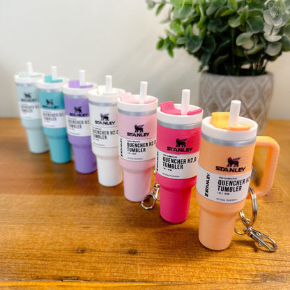 Mini Tumbler Keychain Chapstick Holder, Lip Balm Holder, Bag Charm Accessory, Travel Gift, Mothers Day, Teacher Appreciation