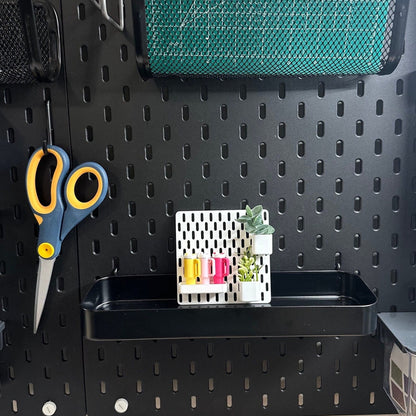 Mini Pegboard Organizer, Wall Desk Decor, Dollhouse Storage Board, Craft Room Accessory
