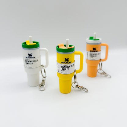 Mini Tumbler Keychain Chapstick Holder, Color Pop Lip Balm Charm, Bag Accessory Gift