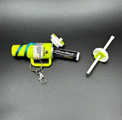 Halloween Snake Tumbler Keychain Chapstick Holder, Lip Balm Charm, Spooky Bag Accessory