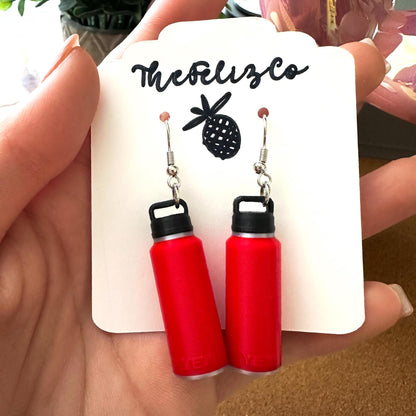YETI Tumbler Water bottle  Earrings | 3D Printed