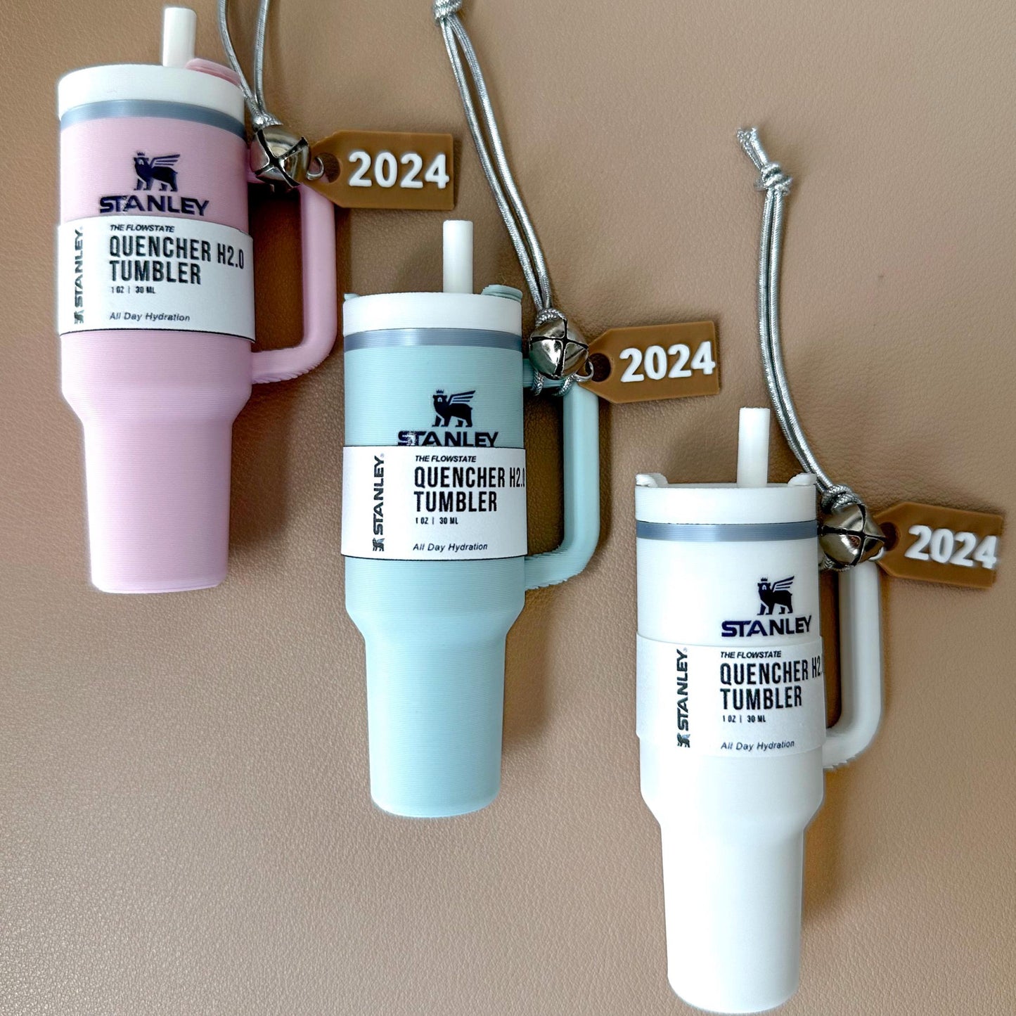 Mini 3D Printed Stanley Tumbler Ornament: Fidget Toy