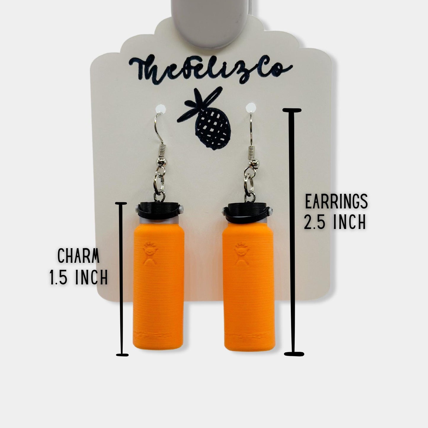 Mini Water Bottle Earrings, Bottle Style Jewelry, Cute Gift, Everyday Accessory