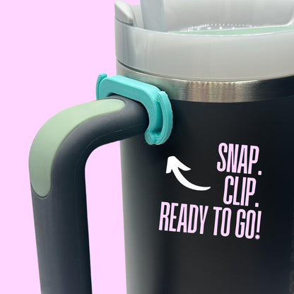 Stanley Tumbler Handle Clip: 3D Printed Key Charm Holder - 2 Pack