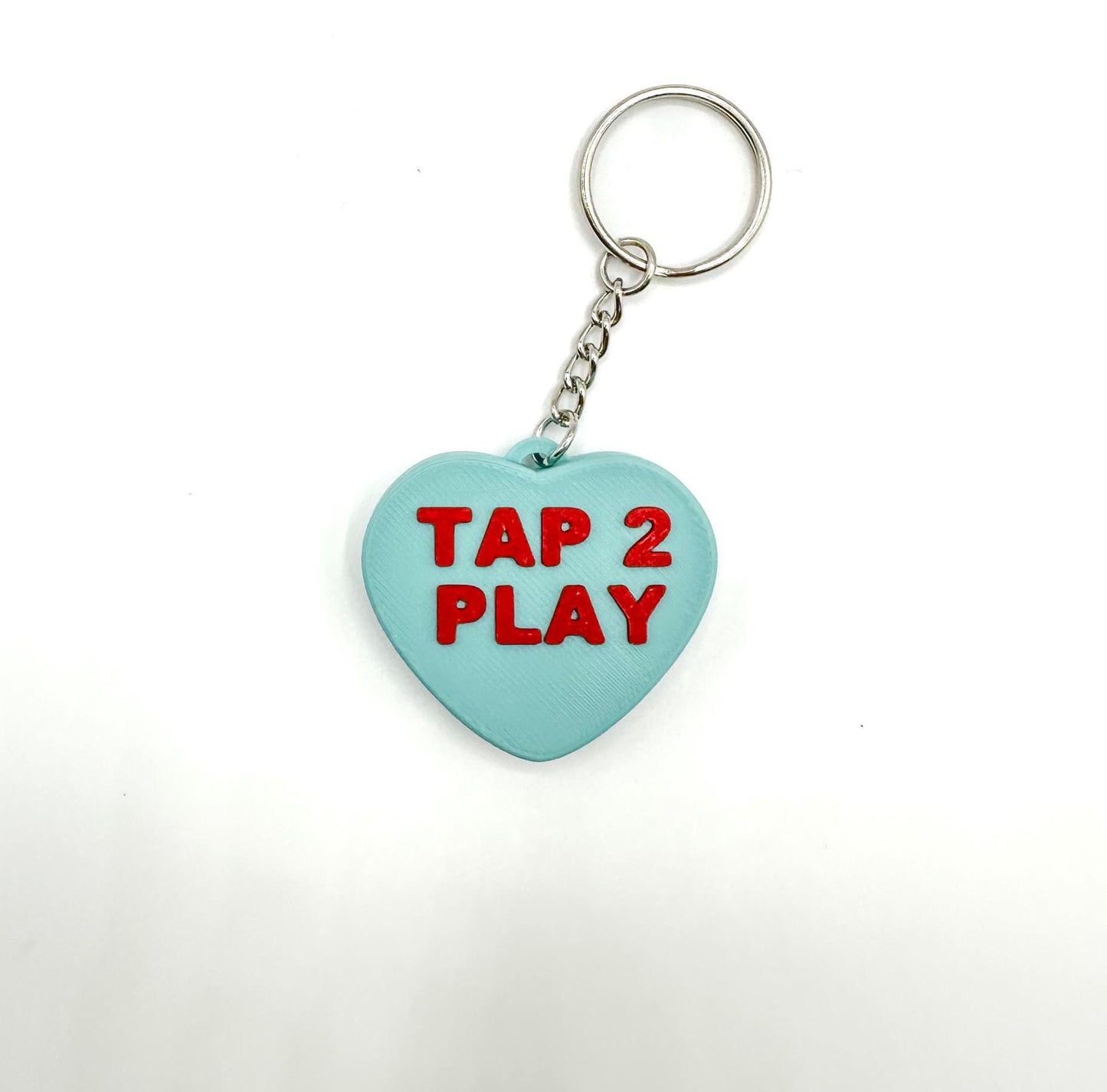 NFC Valentine Conversation Heart Keychain | Music Enthusiast | 3D Printed Gifts