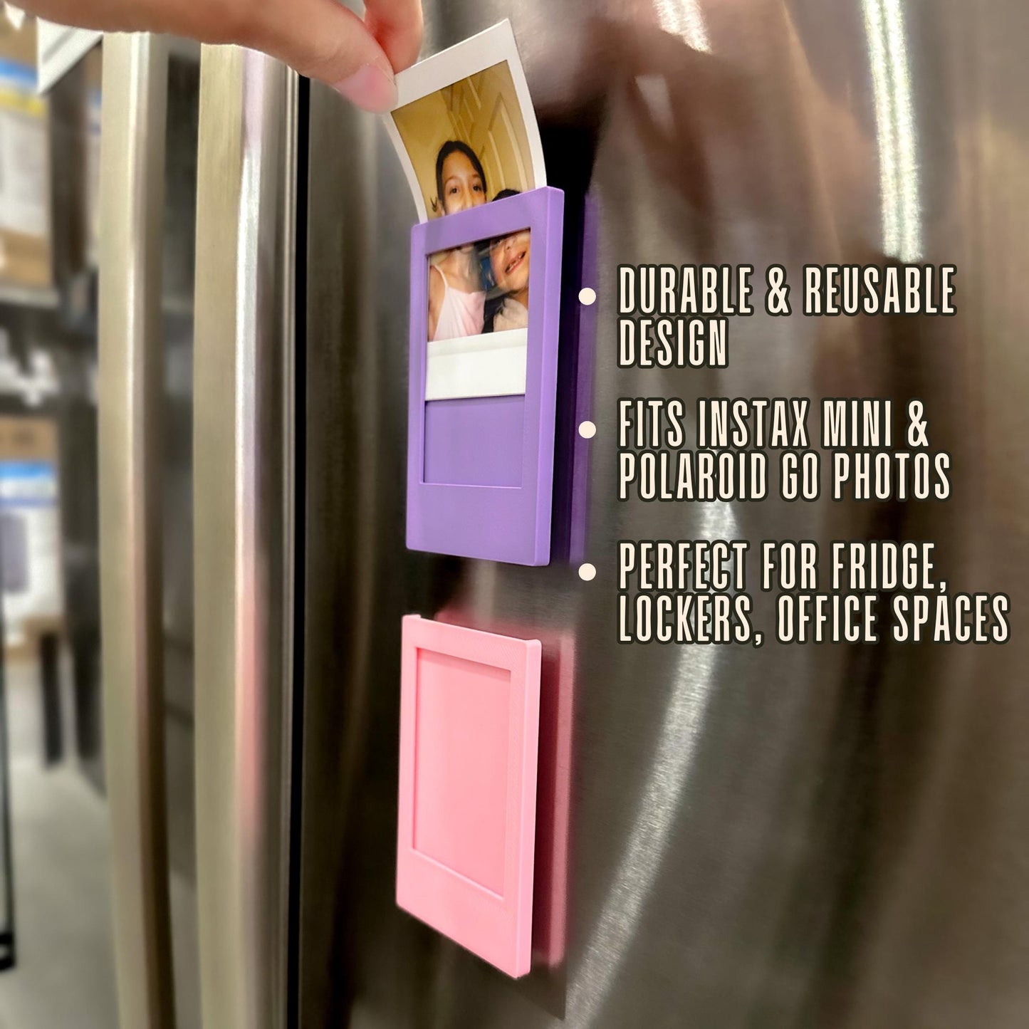 Customized Magnet Instax Mini Photo Frame | Custom Fridge Keepsake | Halloween Snaps