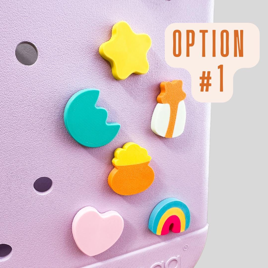 Lucky Charm Bogg Bag Accessories: 3D Printed Shoe Charms