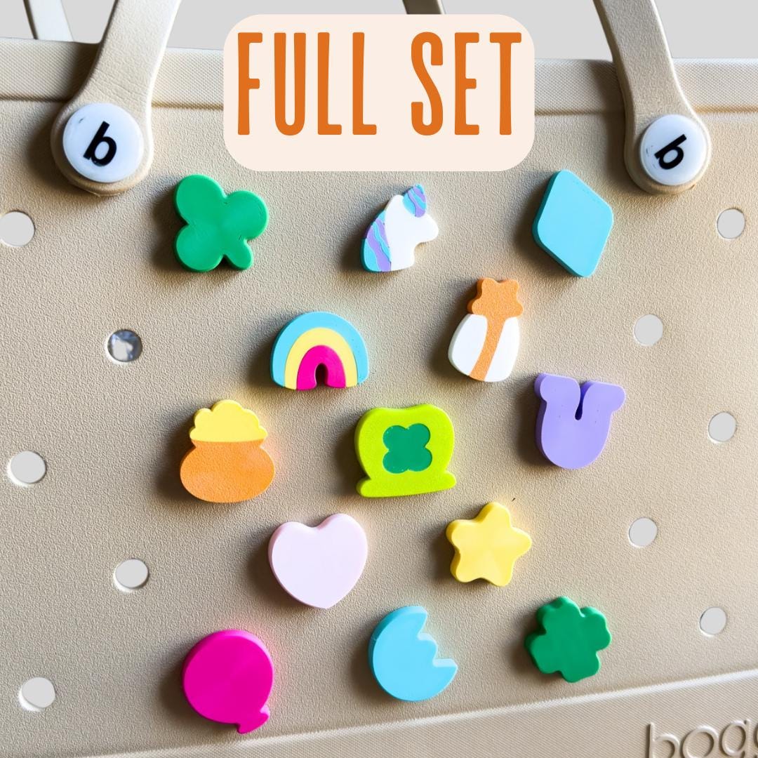 Lucky Charm Bogg Bag Accessories: 3D Printed Shoe Charms