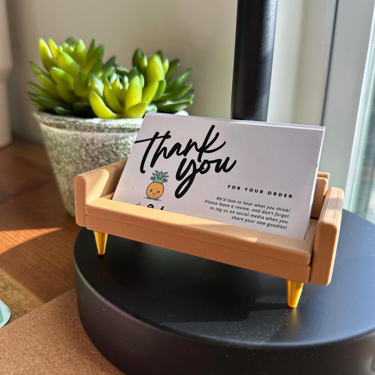 Mini Sofa Business Card Holder, Modern Desk Organizer, Office Desk Decor, Small Gift