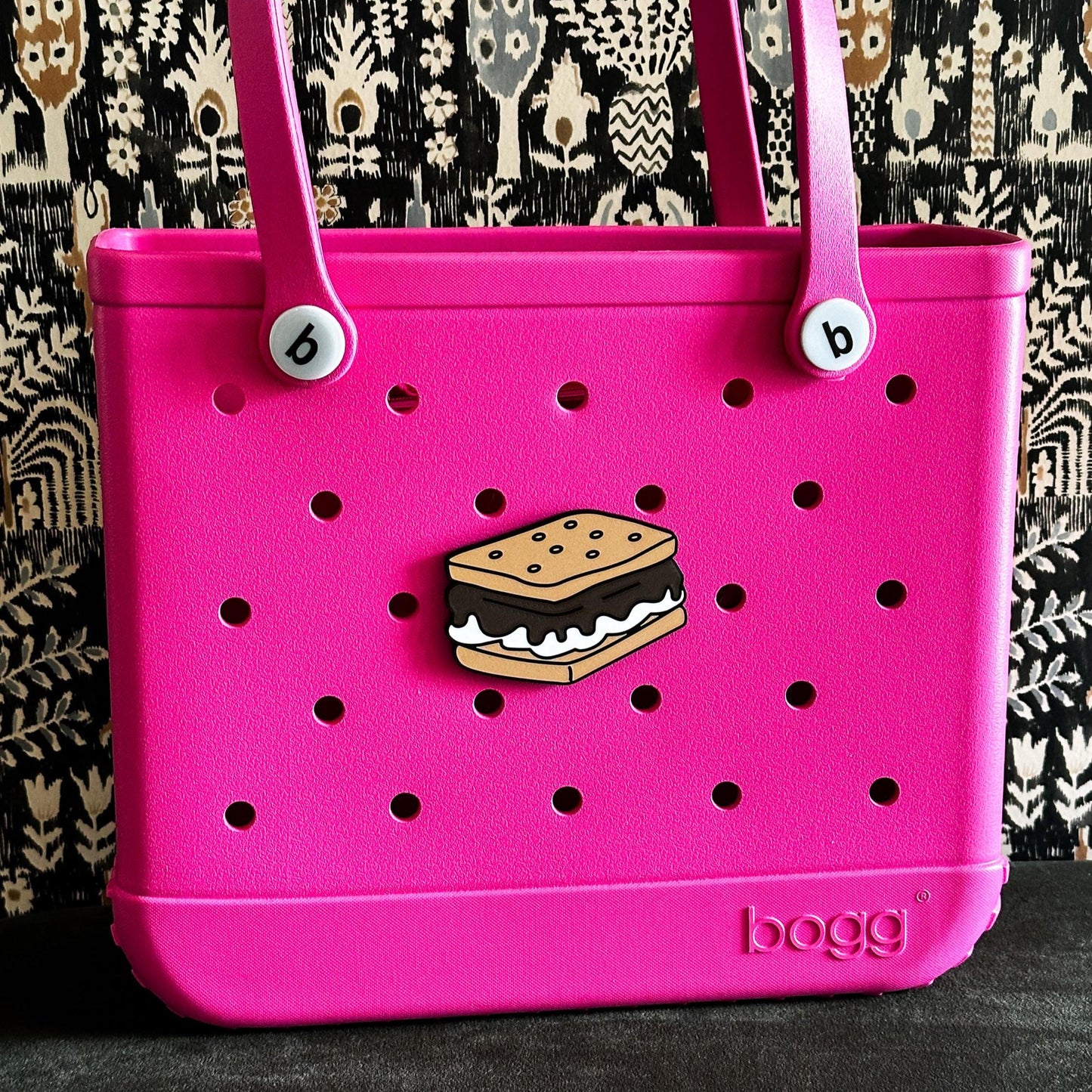 3D Printed Smore's Bogg Bag Charm: Hard Plastic Attachment