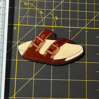 3D Printed Sandal Bogg Bag Charm: Hard Plastic Attachment