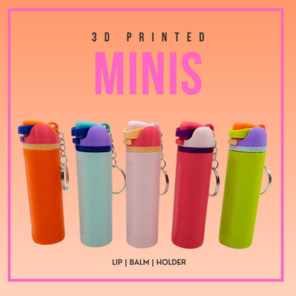 3D Printed Owala Lip Balm Holder Keychain: EOS Chapstick Clip
