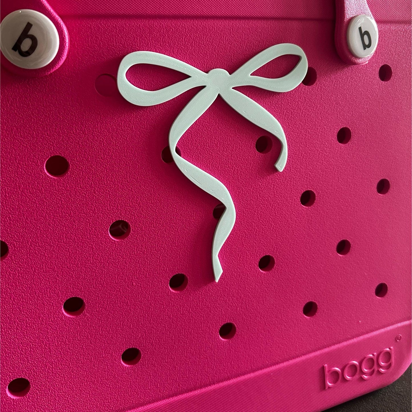 Coquette Bow Bogg Bag Charm STL File, Digital Download, Bag Accessory Print File, Mini Charm Design