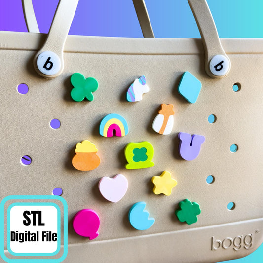 Bogg Bag Charm Accessory STL File, Digital Download, Mini Bag Charm, 3D Print File