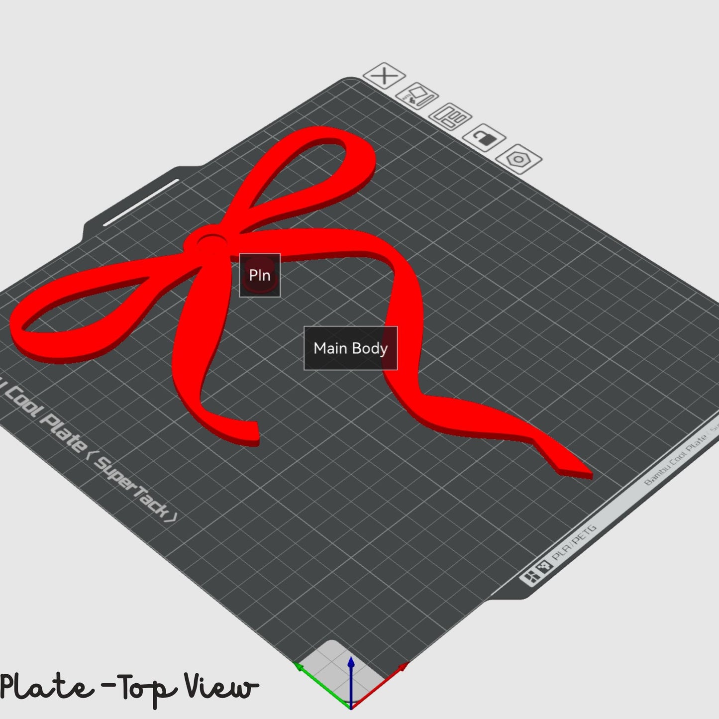 Coquette Bow Bogg Bag Charm: Digital Download | STL File for 3d Printers