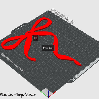 Coquette Bow Bogg Bag Charm: Digital Download | STL File for 3d Printers