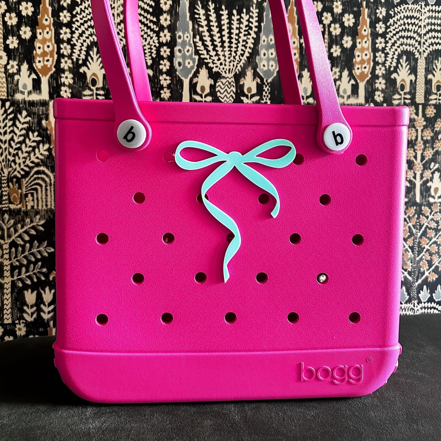 Coquette Thin Bow Bogg Bag Charm: Tote Attachment, Mothers day, Teacher appreciation gifts