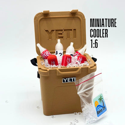 Mini Cooler Roadie, Hard Plastic Desk Decor, Tiny Cooler Gift, Collectible Accessory