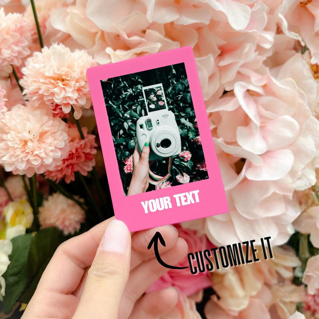 Customized Magnet Instax Mini Photo Frame | Custom Fridge Keepsake | Halloween Snaps