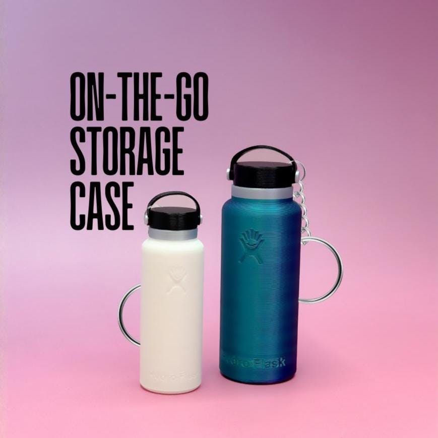 Hydro Flask Mini Lip Balm Keychain | On The Go Storage | Custom keychain | Travel Gift