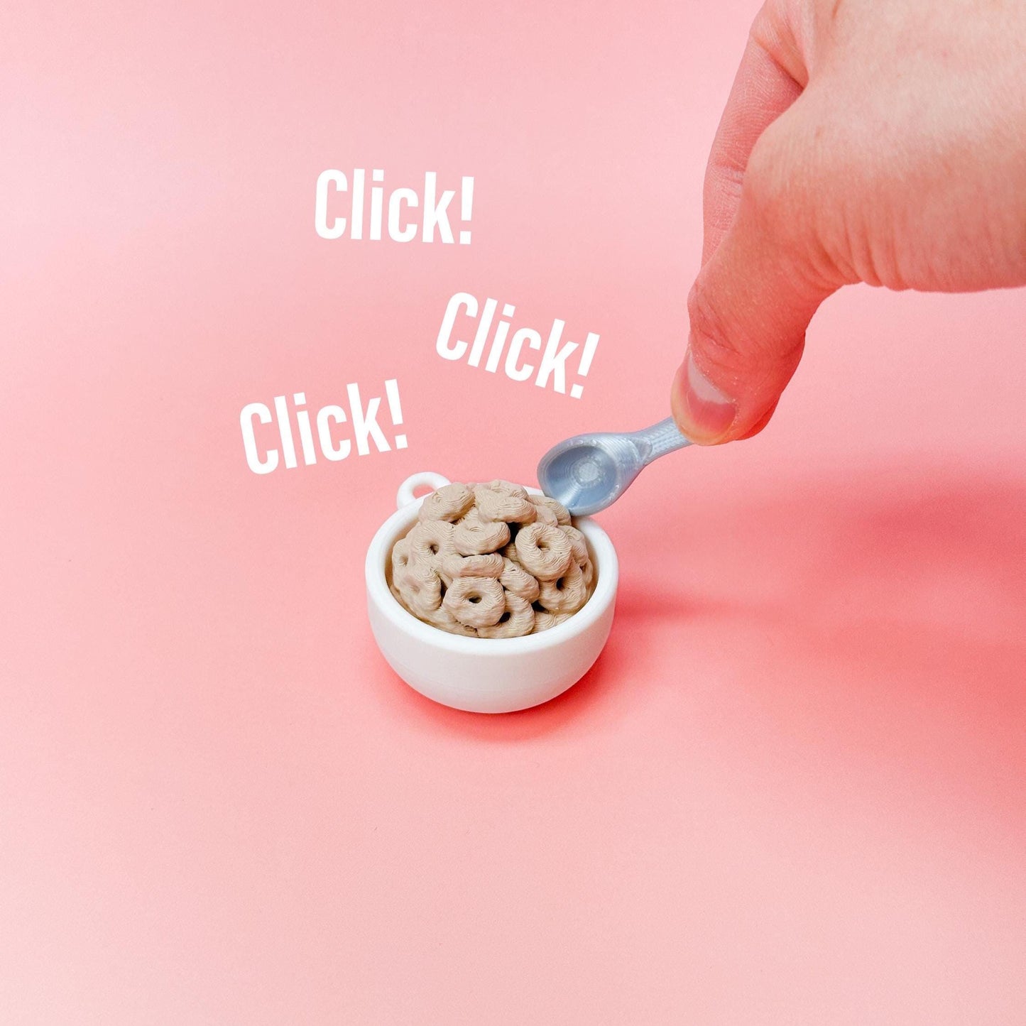 Fidget Clicker Cereal Bowl | Stress Relief | Neurospicy | ADHD | Autism