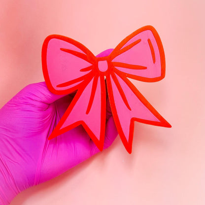 Coquette Bow Bogg Bag Charm, Pop Art Tote Attachment, Cute Bag Accessory, Gift