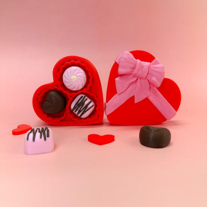 Fidget Clicker Valentines Heart Shaped Chocolate Box | Stress Relief | LOVE | ADHD | Gifts