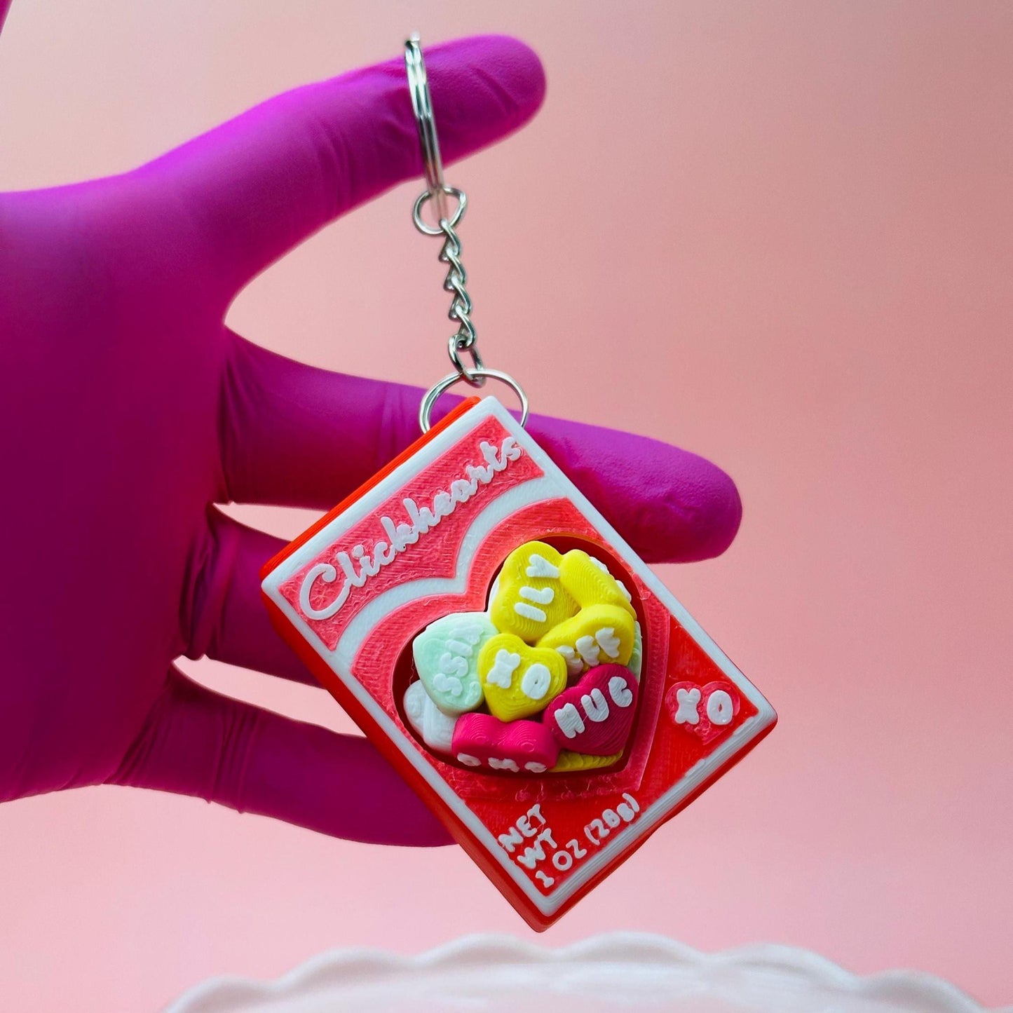 Fidget Clicker + Conversation Hearts | Stress Relief | LOVE | ADHD | Valentine Gifts