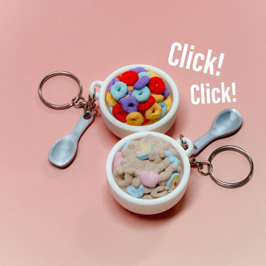Fidget Clicker Cereal Bowl | Stress Relief | Neurospicy | ADHD | Autism