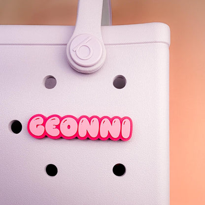 Custom Name Letter Bogg Bag Charm, Personalized Bag Accessory, Initial Charm Gift