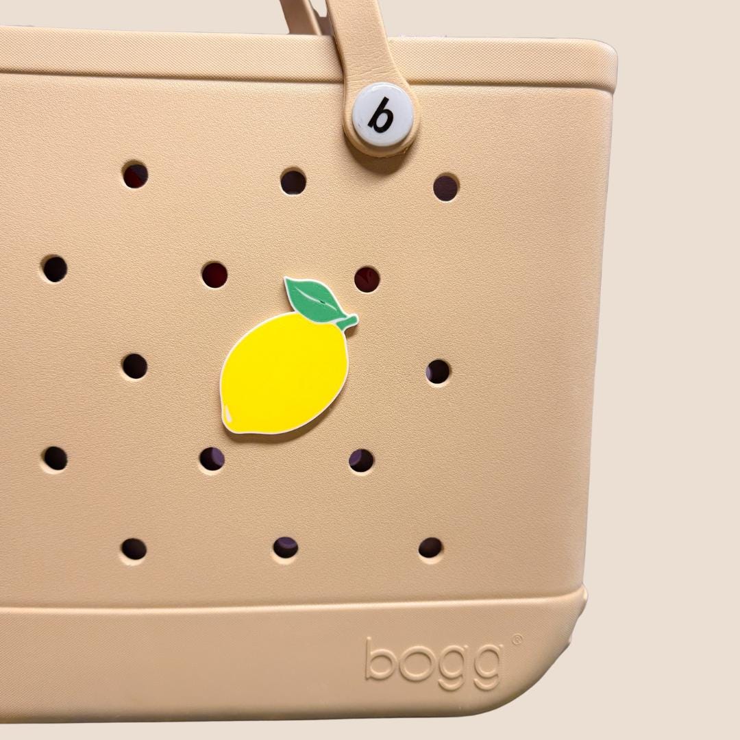 Lemon Bag Charm | Bogg Bag Charm | Summer Spring | Keepsake Gift