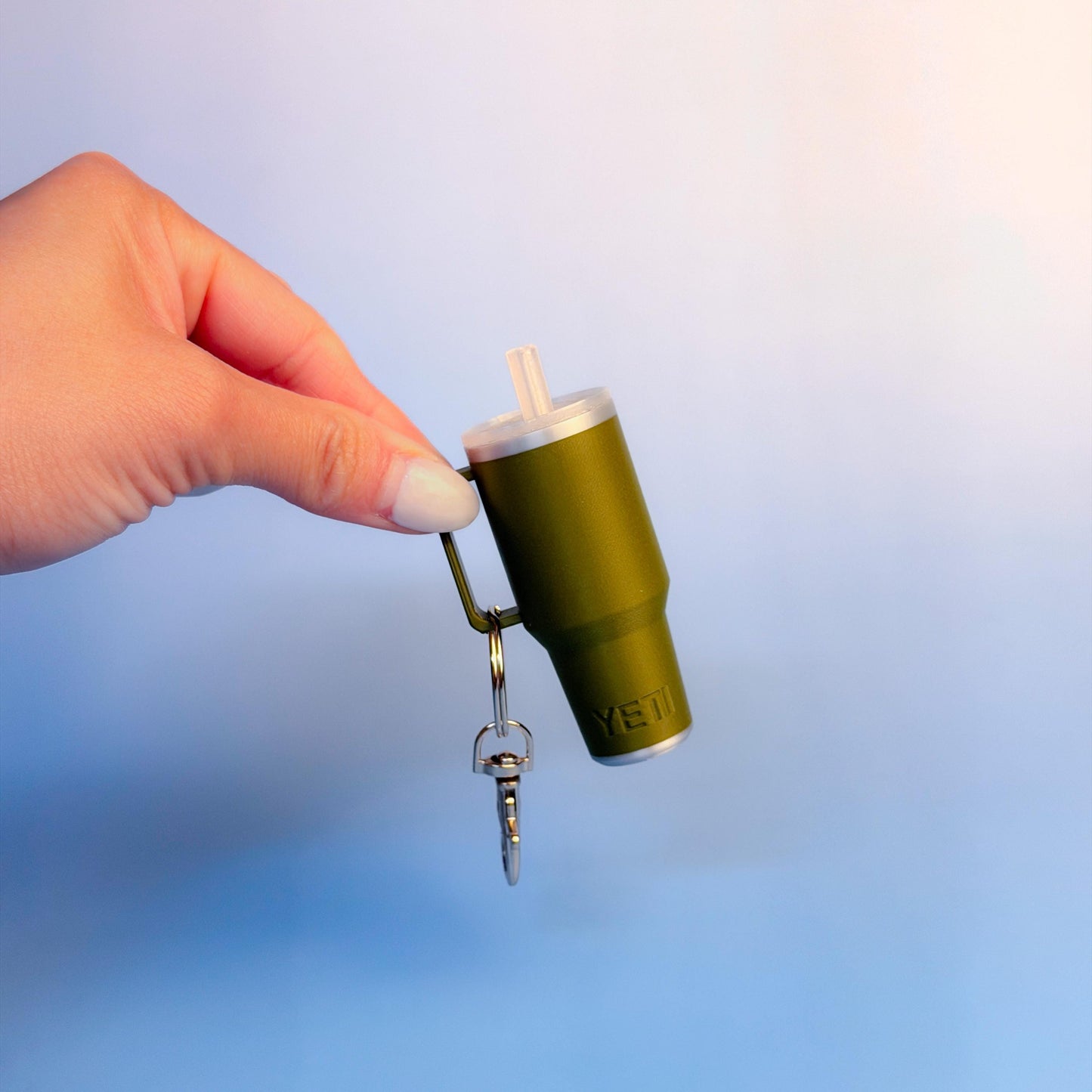 Tumbler Handle Keychain, Mini Cup Charm, Bag Accessory, Travel Gift