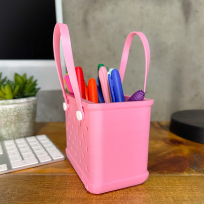 Pencil Holder Bogg Bag, Teacher & Mom gift, Desk Organizer, Office Desk Decor, Unique Fun Gifts