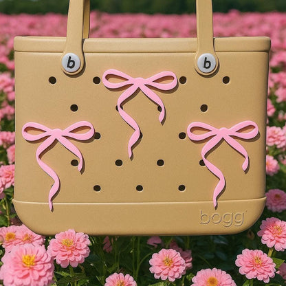 Coquette Thin Bow Bogg Bag Charm: Tote Attachment, Mothers day, Teacher appreciation gifts