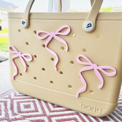 Coquette Thin Bow Bogg Bag Charm: Tote Attachment, Mothers day, Teacher appreciation gifts