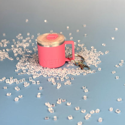Mini Mug Keychain Pill Holder, Small Storage Container, Bag Charm Accessory, Travel Gift
