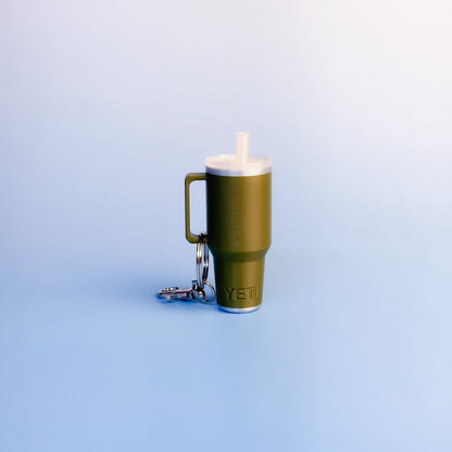 Tumbler Handle Keychain, Mini Cup Charm, Bag Accessory, Travel Gift